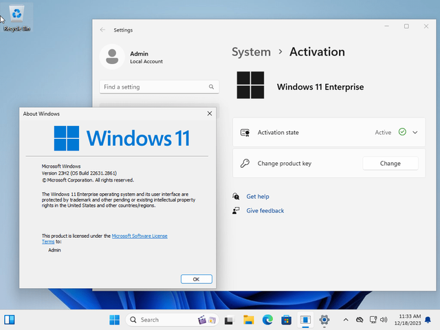 Windows 11 Enterprise 23H2 Build 22631.2861 (Non-TPM) With Office 2021 Pro Plus (x64) Multilingual Pre-Activated