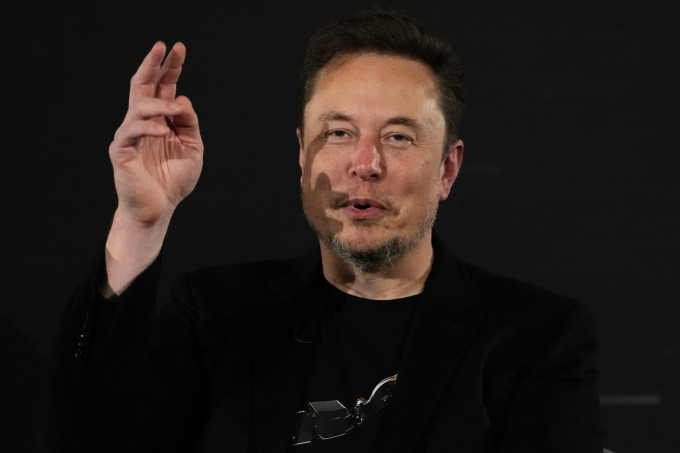Tỷ phú người Mỹ Elon Musk.Ảnh: AP