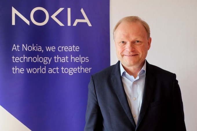 Tổng Giám đốc Nokia Pekka Lundmark tại Hà Nội. Ảnh: Lưu Quý