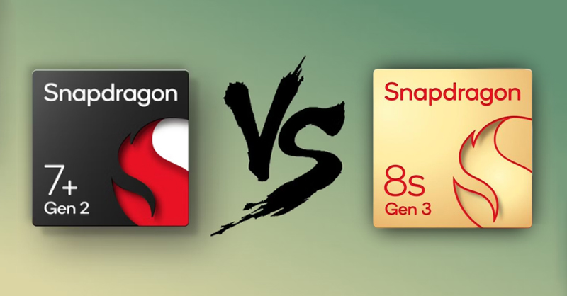 So sánh điểm số chip Snapdragon 8s Gen 3 và Snapdragon 7 Plus Gen 2
