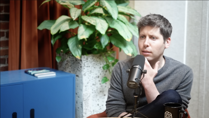 Giám đốc điều hành Open AI Sam Altman được phỏng vấn trên Lex Fridman Podcast.Ảnh chụp màn hình: YouTube/Lex Friedman