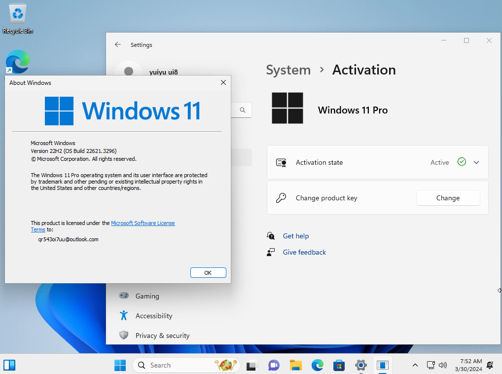Windows 11 v22H2 Build 22621.3296 9in1 (No TPM) PreActivated