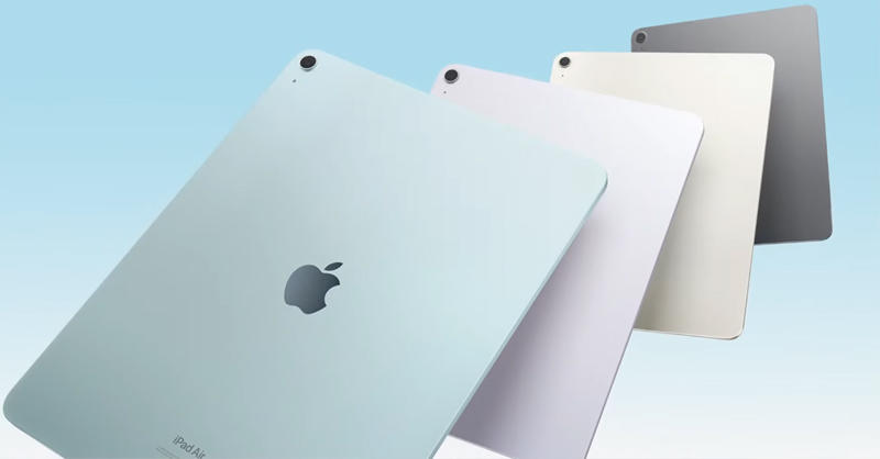 iPad Air 6 bốn phiên bản màu phổ biến