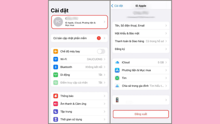 Các bước xóa iCloud trên điện thoại cũ