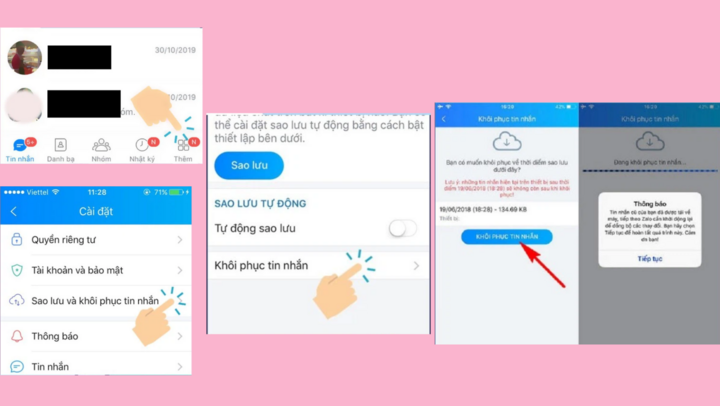 Cách khôi phục tin nhắn Zalo đã xóa – 4