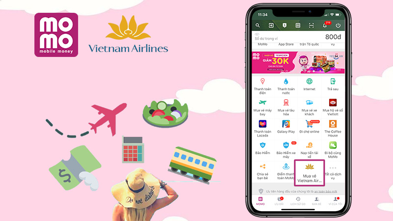 Đặt vé máy bay Vietnam Airlines với MoMo có rất nhiều lợi ích