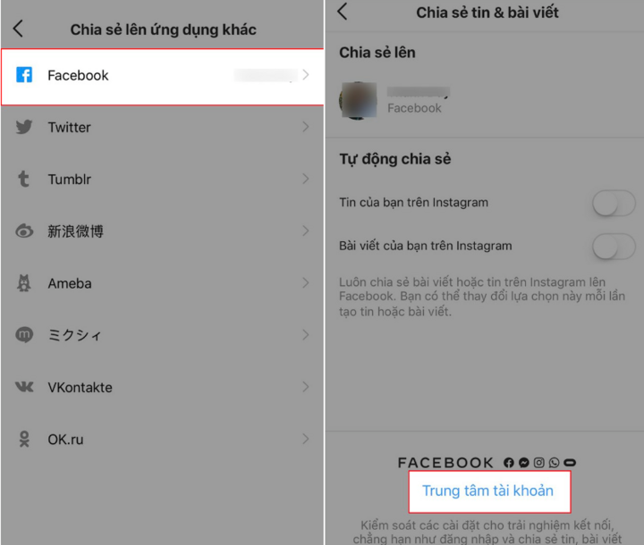 Những cách siêu dễ dàng để hủy liên kết Instagram và Facebook – 5