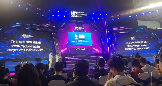 VTC Pay được xếp hạng trong top 5 kênh thanh toán phổ biến nhất tại Vietnam Game Awards 2024. Ảnh: VTC