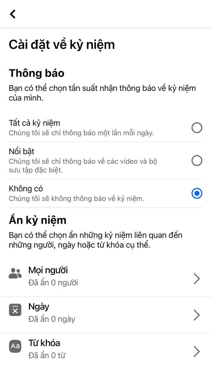 Cách Ngăn Facebook Tự Động Hiển Thị Kỷ Niệm - 3