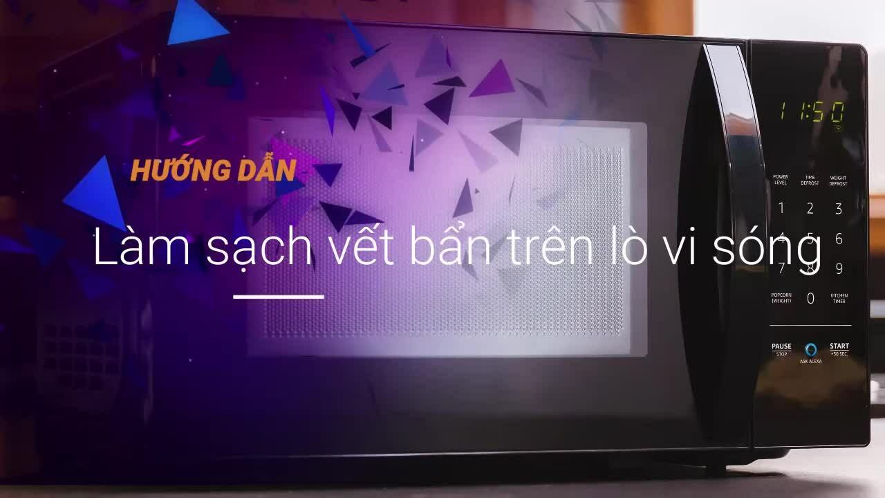 Làm sạch lò vi sóng