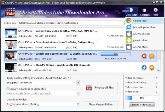 ChrisPC VideoTube Downloader Pro 14.24.0512 with Crack