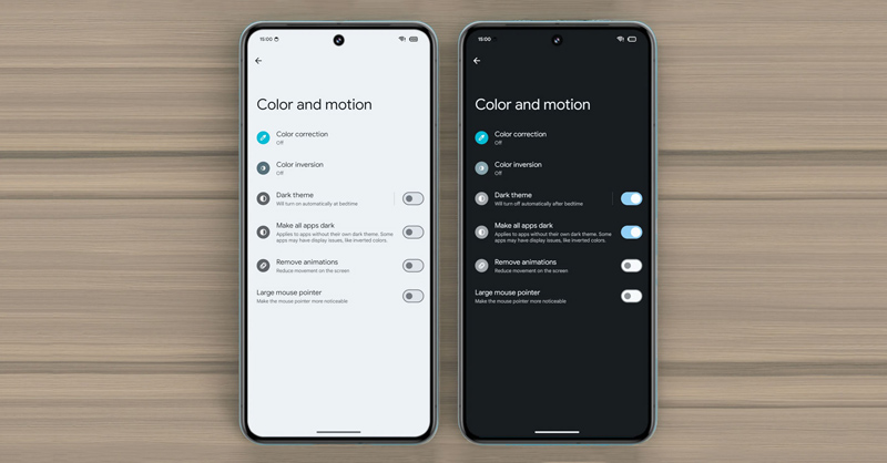 Android 15 có thể mang đến tính năng tối cho tất cả ứng dụng