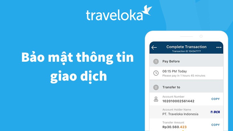 Traveloka có hệ thống bảo mật cực cao