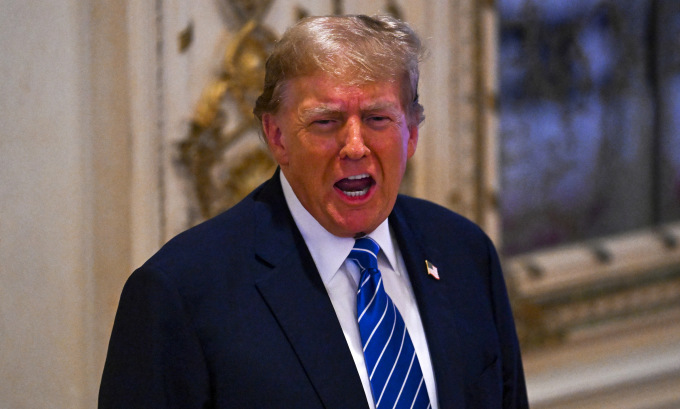 Ngày 6/3, cựu Tổng thống Trump tổ chức sự kiện ở Florida, Mỹ.Ảnh: AFP