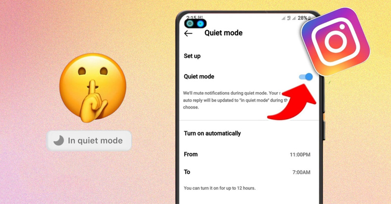 Cách kích hoạt chế độ im lặng trên Instagram