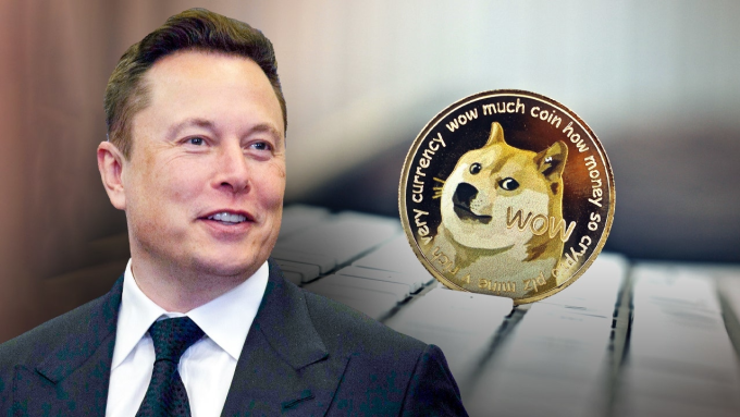 Biểu tượng Elon Musk và Dogecoin. Ảnh: Fox Business