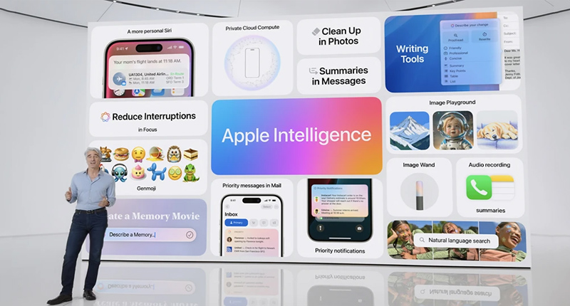 Apple Intelligence chính thức ra mắt tại sự kiện WWDC 2024