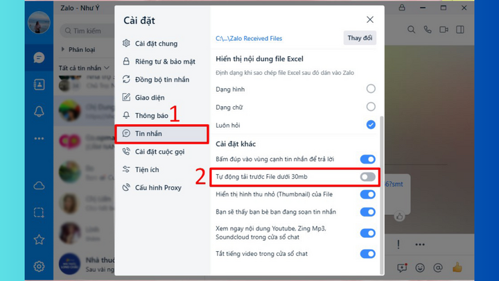 Hướng dẫn tắt tính năng tự động lưu ảnh trên Zalo-4