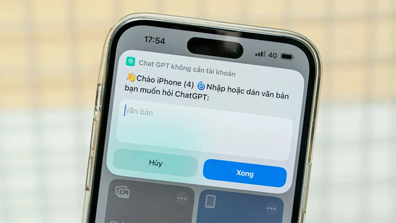 ChatGPT trên iPhone có giao diện trực quan