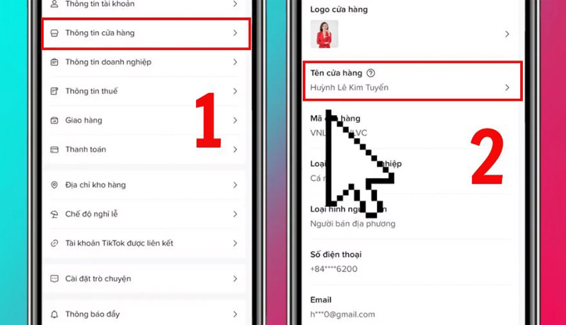 Cách đổi tên cửa hàng TikTok