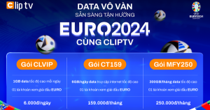 Kho dữ liệu khổng lồ, sẵn sàng thưởng thức Euro 2024 cùng ClipTV