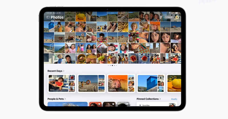 Giao diện ứng dụng Photos trên iPadOS 18