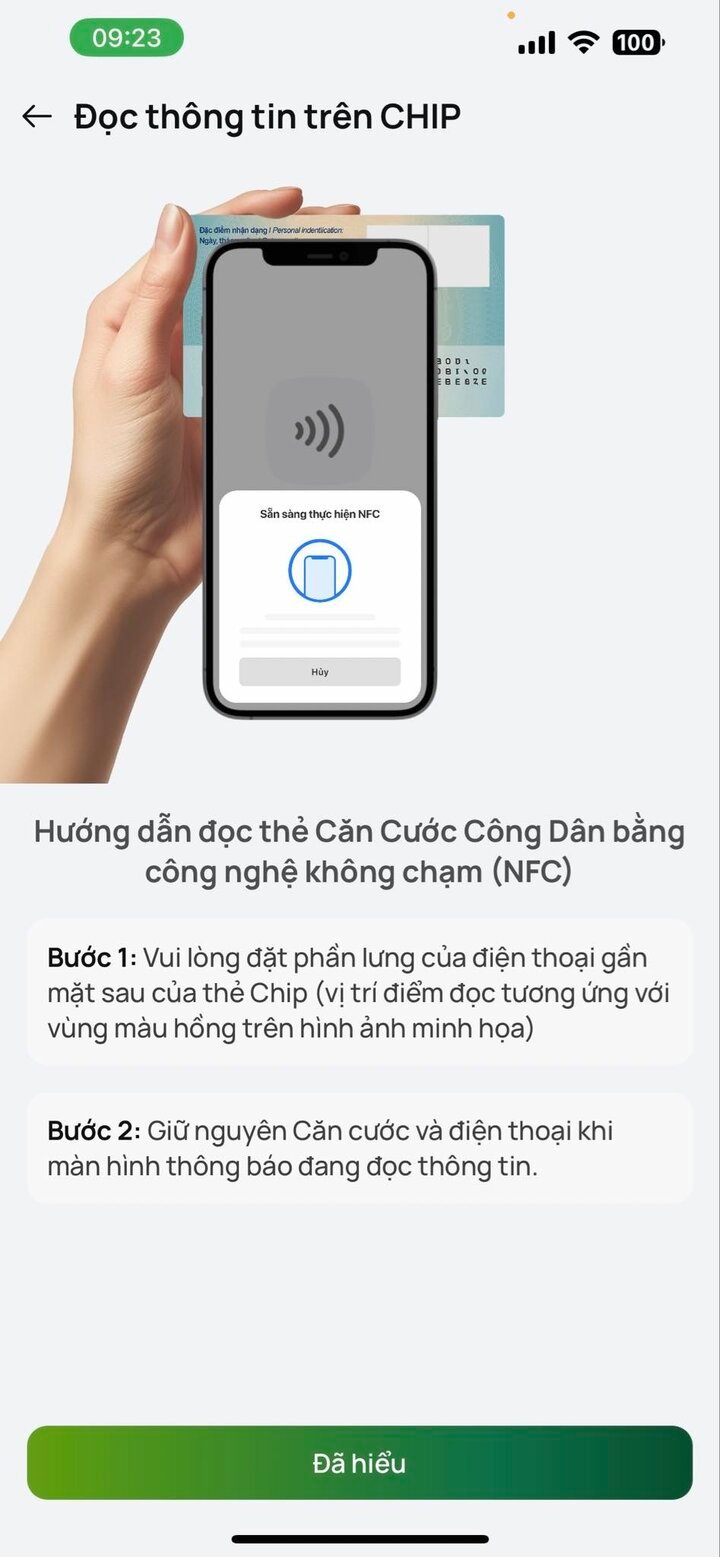 Hướng dẫn cài đặt sinh trắc học VCB-5