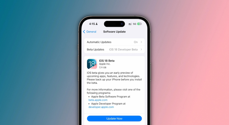 iOS 18 Beta 1 đã sẵn sàng để tải xuống trên iPhone