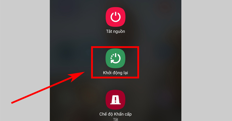 Khởi động lại điện thoại Samsung của bạn