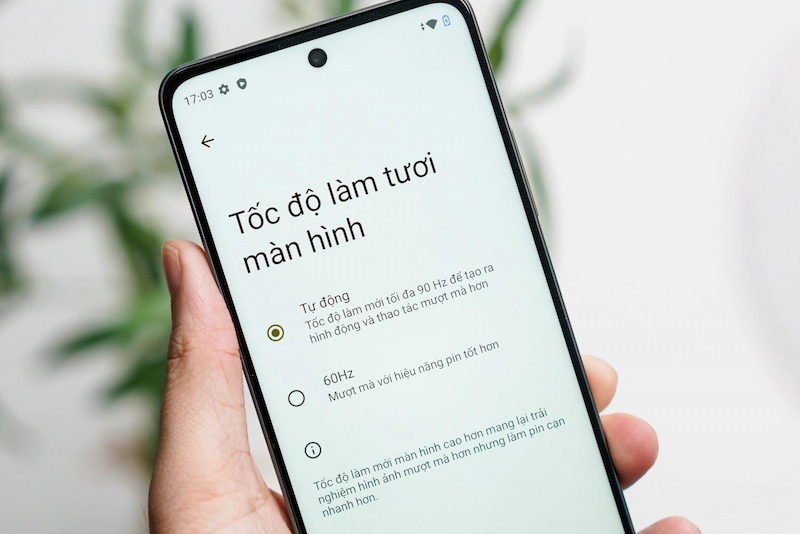 Realme C67 hỗ trợ tần số quét lên tới 90Hz