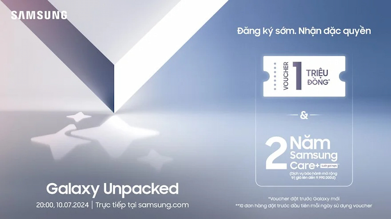   Sự kiện Galaxy Unpacked sẽ được tổ chức vào ngày 10/07/2024