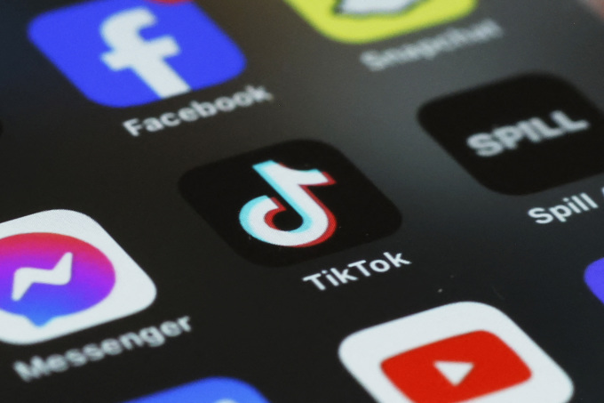 Ứng dụng TikTok trên điện thoại của bạn. Ảnh: AFP