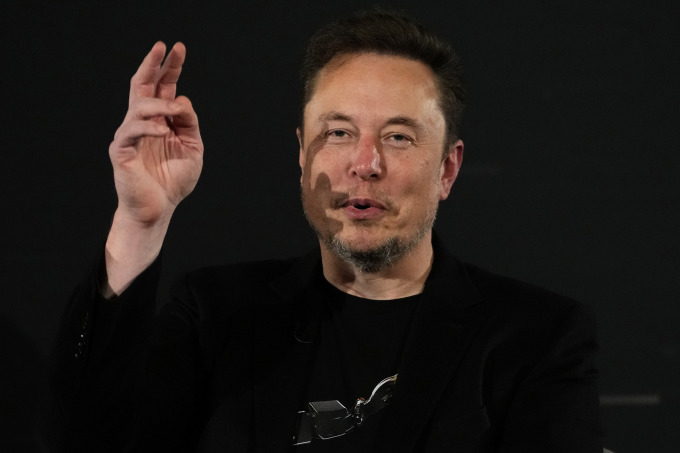 Tỷ phú người Mỹ Elon Musk. Ảnh: AP