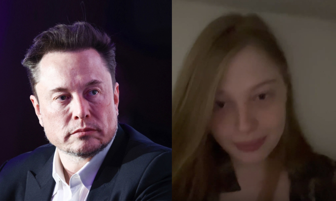 Elon Musk (trái) và Vivian Jenna Wilson. Ảnh: AFP/Threads/Vivian Jenna Wilson