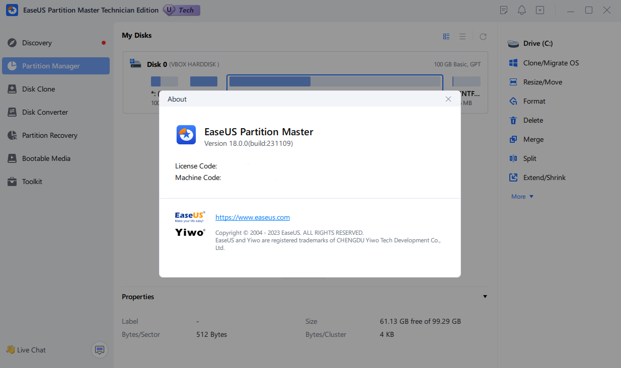 EaseUS Partition Master v18.8.0 Unlimited WinPE - [haxNode]