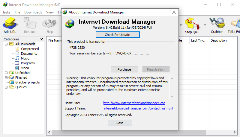 Internet Download Manager (IDM) 6.42 Build 22 Retail Version + Patch