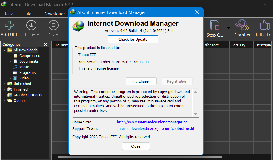 Internet Download Manager IDM v6.42 Build 14 + Crack (Lifetime Activation) [AppDoze]