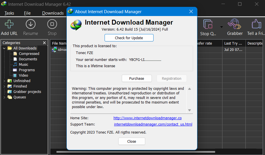 Internet Download Manager IDM v6.42 Build 15 + Crack (Lifetime Activation) [AppDoze]