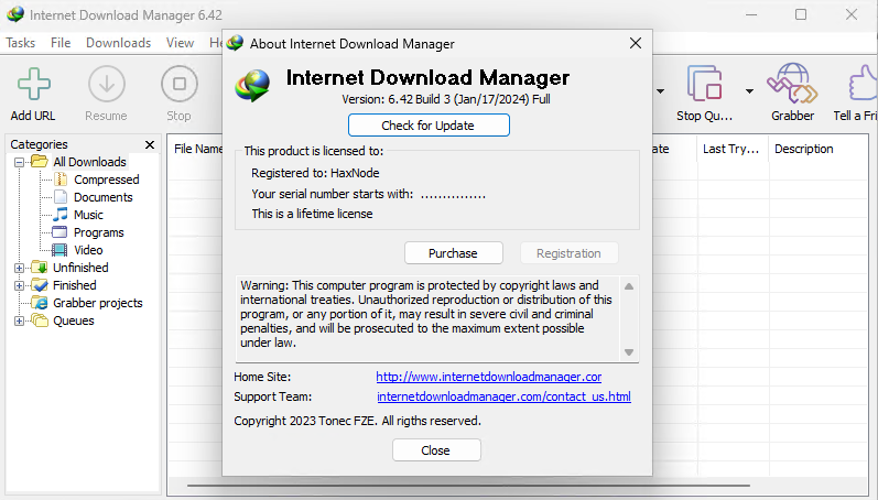 Internet Download Manager (IDM) v6.42 Build 18 + Crack (Lifetime Activation) - [haxNode]