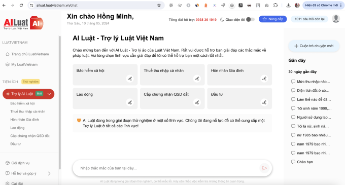 Công cụ AI của LuậtViệt Nam được kỳ vọng sẽ giúp tiết kiệm 60% thời gian và nhân lực.  Ảnh: Luật Việt Nam