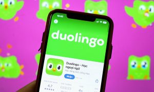 Theo dõi 'Cú xanh man rợ' trên ứng dụng Duolingo