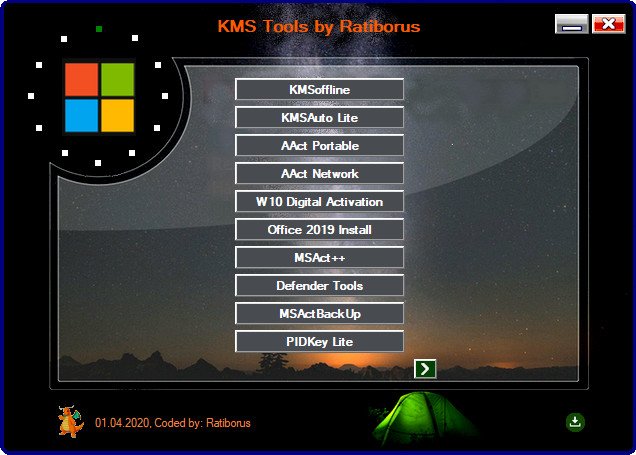 Ratiborus KMS Tools v25.06.2024 (Activate Windows and MS Office) {CracksHash}