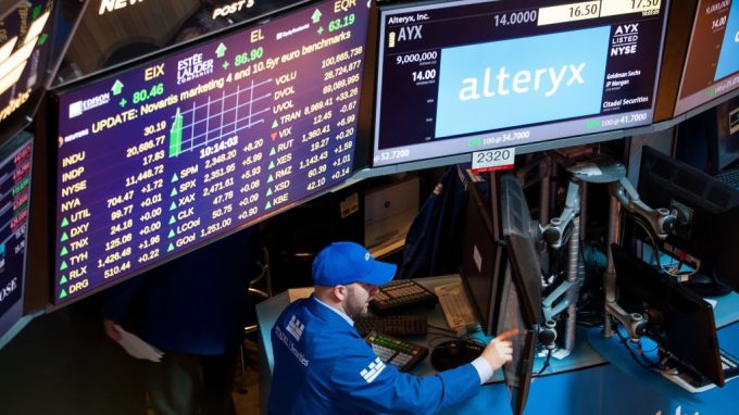 Alteryx IPO trên NYSE vào ngày 24 tháng 3 năm 2017.