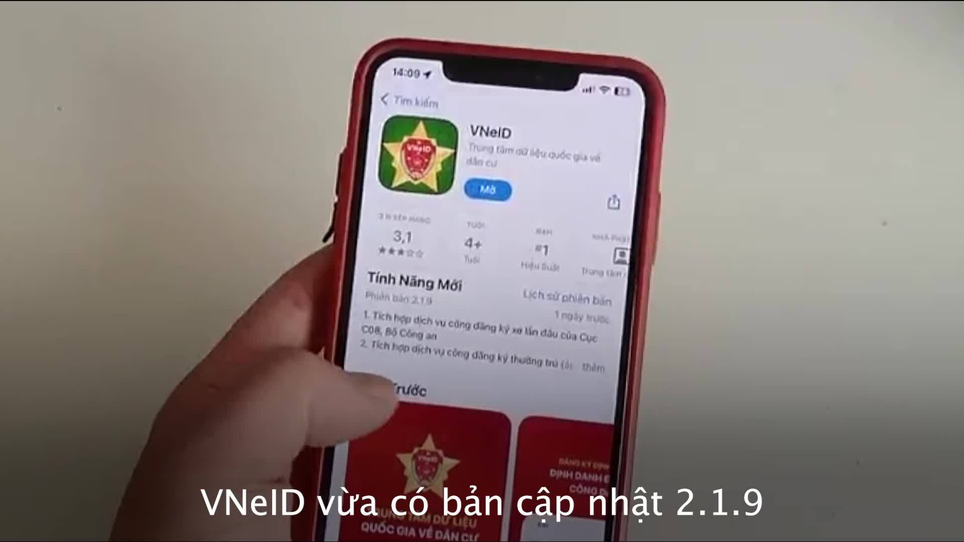 Ba điểm mới của ứng dụng VNeID