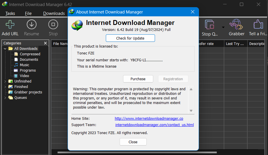 Internet Download Manager IDM v6.42 Build 19 + Crack (Lifetime Activation) [AppDoze]