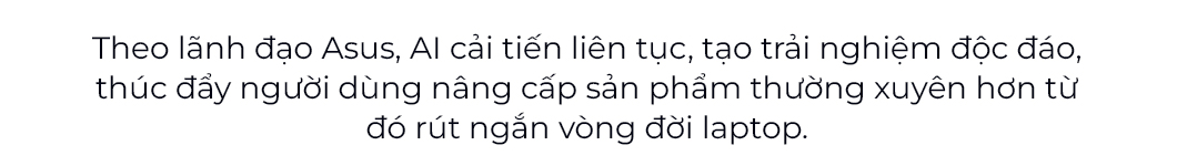 ASUS: “Mục tiêu tiên phong trong cuộc đua laptop AI”