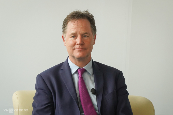 Nick Clegg, Chủ tịch Đối ngoại, Meta, tháng 10 năm 2024. Ảnh: Lưu Quý