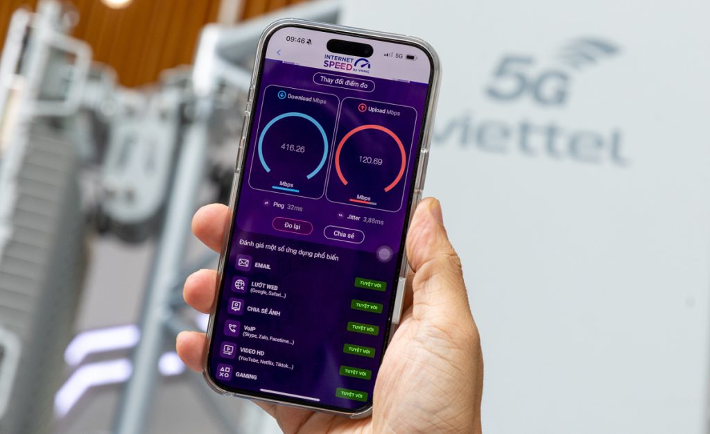 Số người dùng mạng 5G của Việt Nam đạt 3 triệu