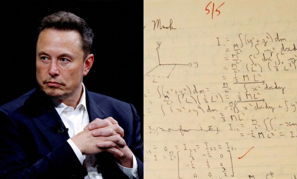 Bài tập về nhà của Elon Musk gây sốt