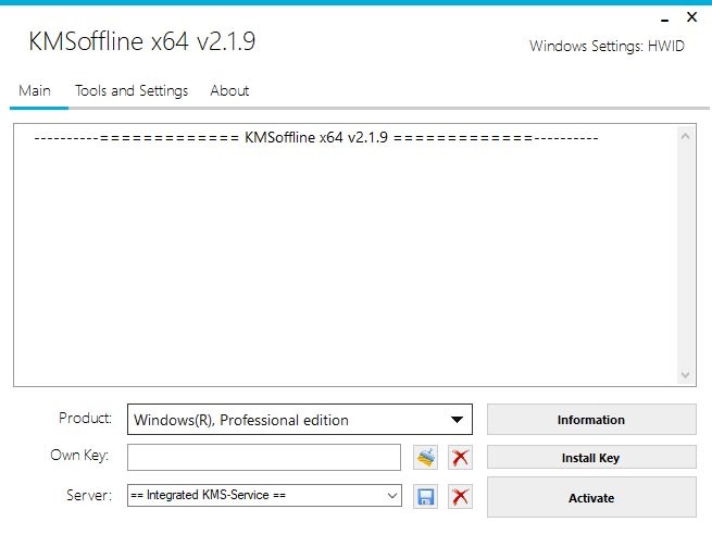 KMSoffline v2.4.5 (Activator for Windows & Office)
